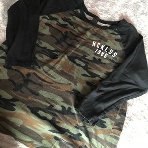 Young and Reckless baseball tee